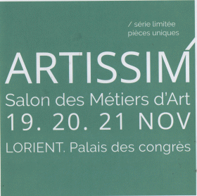 Participation au Salon Artissim du 19 au 21 novembre 2021 -  BIJOU  PATRICIA QUERAN 